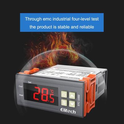STC-1000 Termostato Digitale Regolatore di Temperatura con Display LCD Risoluzione 0.1°C e Allarme Alta Temperatura