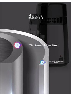 Distillatore di acqua Fuyao K40107 750W 4L in acciaio inossidabile SUS304 per uso domestico, di laboratorio e dentistico