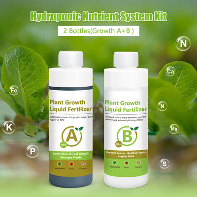 Kit di fertilizzanti liquidi e nutrienti idroponici da 250 ml ad alta precisione per la fase di crescita vegetativa