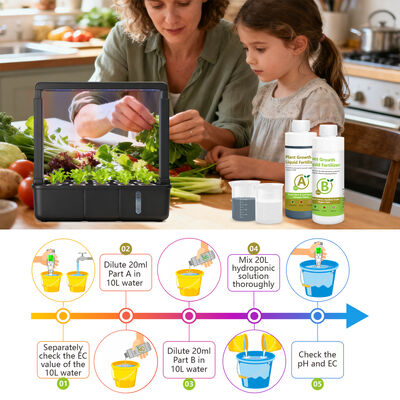 Kit di fertilizzanti liquidi e nutrienti idroponici da 250 ml ad alta precisione per la fase di crescita vegetativa