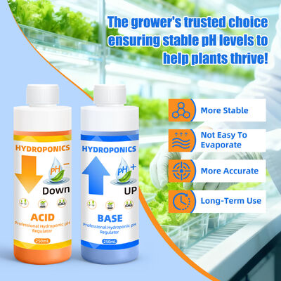 Kit di regolazione del pH idroponico con capacità di 250 ml per un assorbimento ottimale dei nutrienti delle piante e una formula stabile
