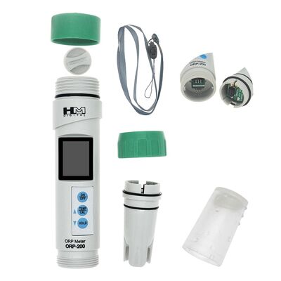 YIERYI Contatore ORP digitale Tester ORP impermeabile con taratura digitale ed elettrodi di platino staccabili per l'analisi della qualità dell'acqua
