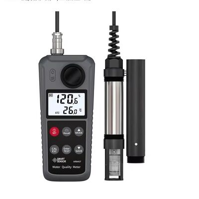Sensore di indicizzazione ottica ad alta precisione Misuratore di ossigeno disciolto con sonda esterna e misuratore portatile di qualità dell'acqua compatto