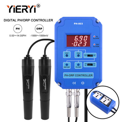Controller pH ORP digitale 2 in 1 con elettrodi BNC sostituibili e uscita relè di alimentazione 110V/220V per acquari, idroponica, piscine, spa