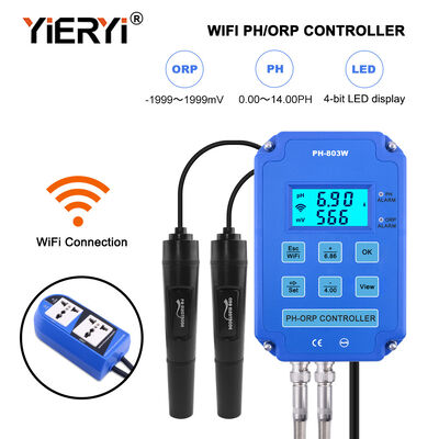 Controller PH ORP Redox Wifi con Sonda Sostituibile per Doppia Misurazione in Acquario e Idroponica