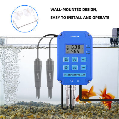 Controller PH ORP Redox WiFi con Sonda BNC Sostituibile e Doppi Elettrodi per Acquario Idroponico