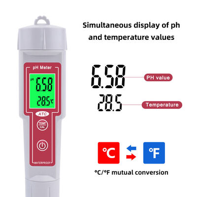Misuratore di qualità dell'acqua a penna professionale con calibrazione automatica IP65 impermeabile e sonda sensore sostitutiva