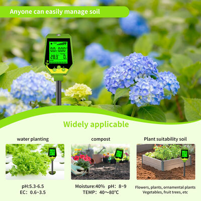 6- In -1 Soil Tester Soil / EC / Humidity / Fertility / Light / Temperature Soil Ph Meter