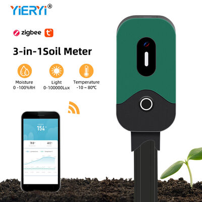 Tuya Smart Zigbee Soil Tester Sensore Temperatura Umidità Illuminazione Strumento di misurazione Sensore di umidità del suolo Zigbee