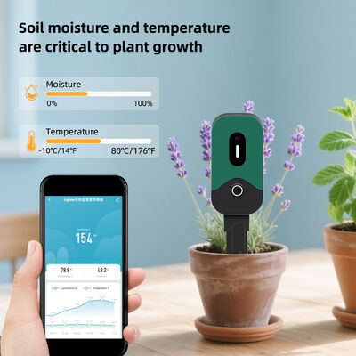 Tuya Smart Zigbee Soil Tester Sensore Temperatura Umidità Illuminazione Strumento di misurazione Sensore di umidità del suolo Zigbee