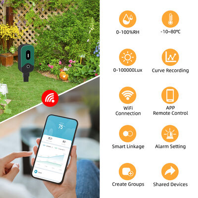 Tuya Smart Zigbee Soil Tester Sensore Temperatura Umidità Illuminazione Strumento di misurazione Sensore di umidità del suolo Zigbee
