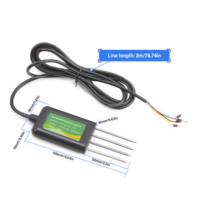 RS485 Sensore multiparametro del suolo 8 in 1 EC pH NPK Temp Detezione dell'umidità Agricoltura Impianti serra