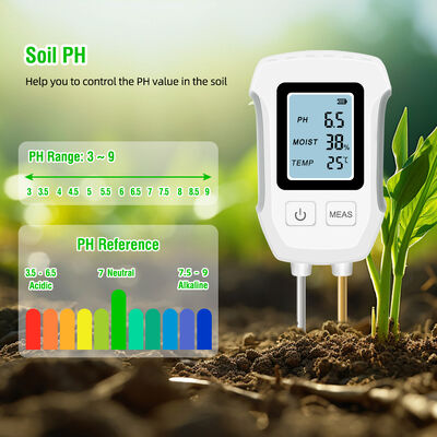 Display LCD retroilluminazione 3 in 1 Fiori di giardino Sensore piante Acidità Umidità Detettore PH Meter Tester di umidità del suolo