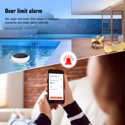 Clorometro impermeabile galleggiante Wifi 7 in 1 con Smart Hub Salt/EC/TDS/ORP e temperatura pHmetro USB ad energia solare per piscine
