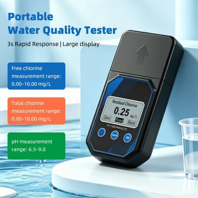 YIERYI Tester fotometrico portatile accurato di qualità dell'acqua per il pH, il cloro residuo, il cloro totale