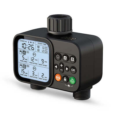 Timer digitale dell'acqua per tubi da giardino Timer automatico di irrigazione con modalità di irrigazione automatica manuale