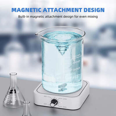 Mini Agitatore Magnetico, Miscelatore di Liquidi Portatile Ricaricabile tramite USB, Velocità Regolabile 200-2000 RPM, Capacità 1.0-1.5L, Apparecchiatura di Miscelazione Magnetica da Laboratorio a Bassa Tensione