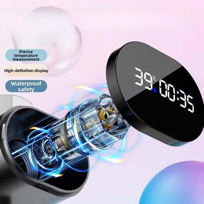 Generazione di energia idroelettrica, termometro universale dell'acqua per la doccia, bagno per bambini, bagno per bambini, schermo digitale LED visivo per la casa