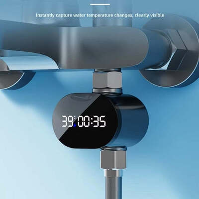 Generazione di energia idroelettrica, termometro universale dell'acqua per la doccia, bagno per bambini, bagno per bambini, schermo digitale LED visivo per la casa