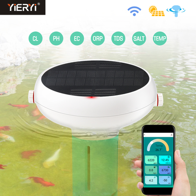 Misuratore pH per piscina galleggiante impermeabile WiFi Zigbee wireless con alimentazione solare per piscine