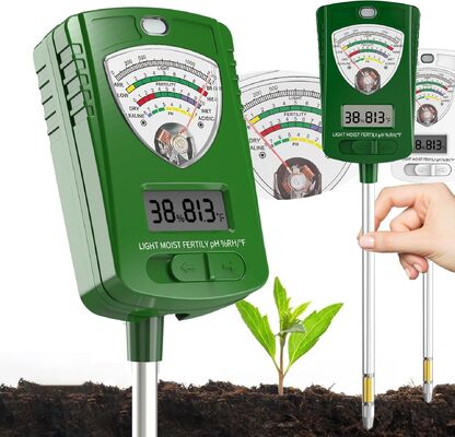 Analisatore digitale del suolo 7 in 1 con display LCD per un accurato monitoraggio del pH dell'umidità della luce del giardino