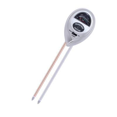3 in 1 pH del suolo Umidità dell'acqua Misuratore di acidità Umidità Luce solare Piante da giardino Fiori Tester umidità Strumento strumento
