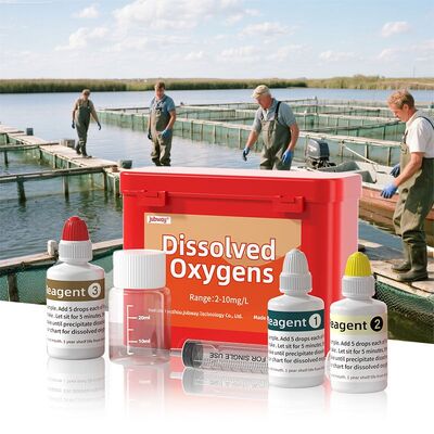 YIERYI Kit di prova dell'ossigeno disciolto 2-10mg/l 120 prove per l'acquacoltura e il monitoraggio industriale della qualità dell'acqua