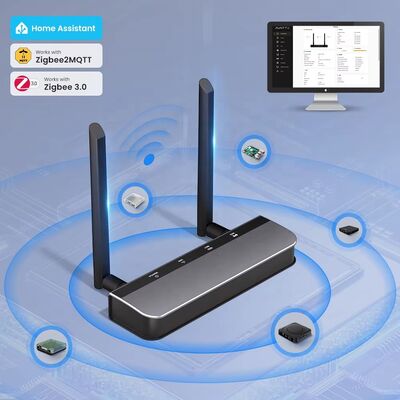 YIERYI Zigbee 3.0 PoE Dongle Gateway Hub per Home Assistant Zigbee2 MQTT ESP32+CC2652P Dual 5dBi Antenna Tipo-C/PoE Alimentato