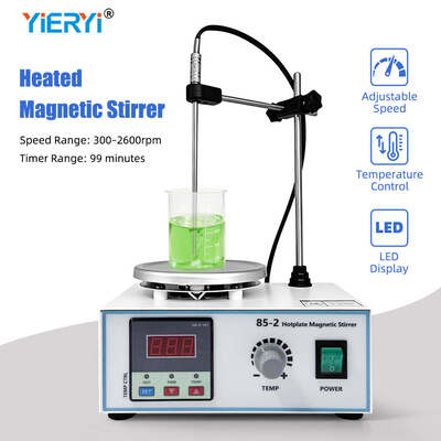 Aggiornato 85‐2 3‐in‐1 Digital Hotplate Magnetic Stirrer, Riscaldamento, Timing & Laboratory Liquid Mixer a temperatura costante