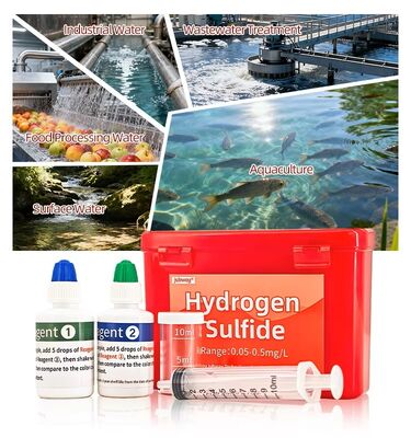 Kit di prova del solfuro di idrogeno, kit di reagenti per il rilevamento della qualità dell'acqua