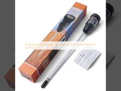 Kit di prova del suolo professionale - Determinazione accurata del pH e dell'umidità per le piante
